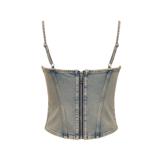 DENIM CORSET TOP