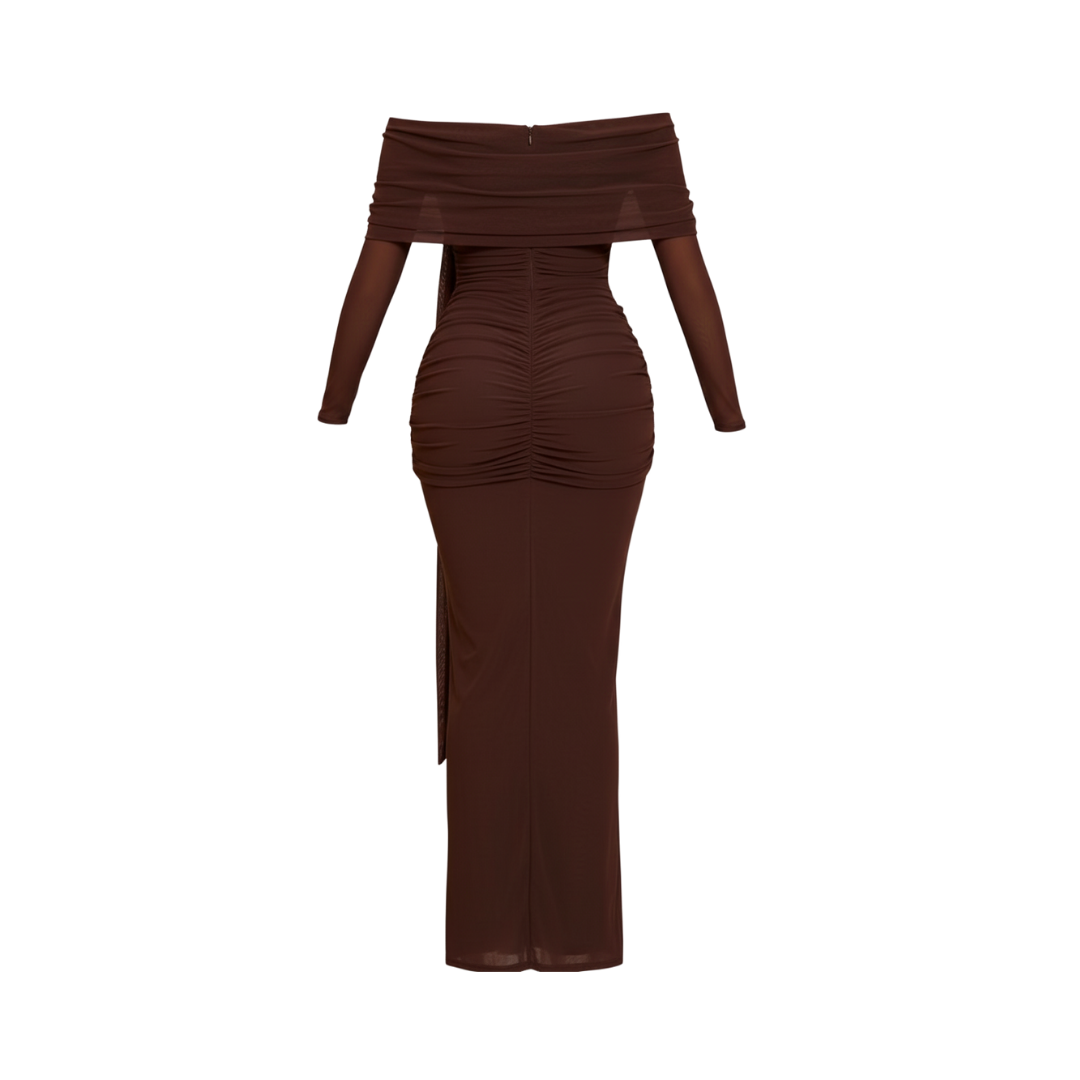 CHOCOLATE BODYCONE DRESS