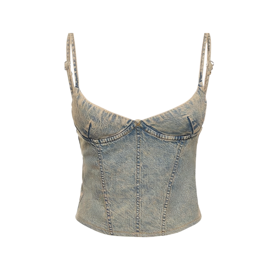 DENIM CORSET TOP