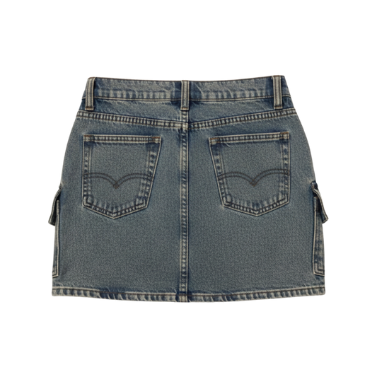 DENIM CARGO MINI  SKIRT