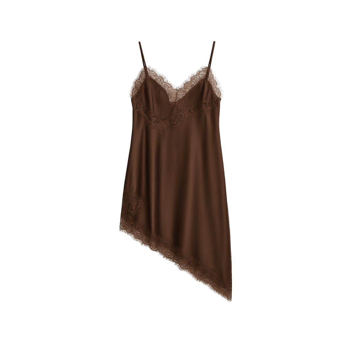 ASYMMETRIC LACE DRESS