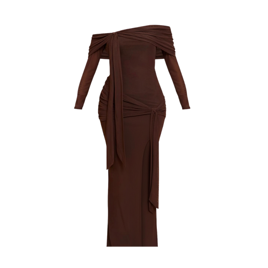 CHOCOLATE BODYCONE DRESS