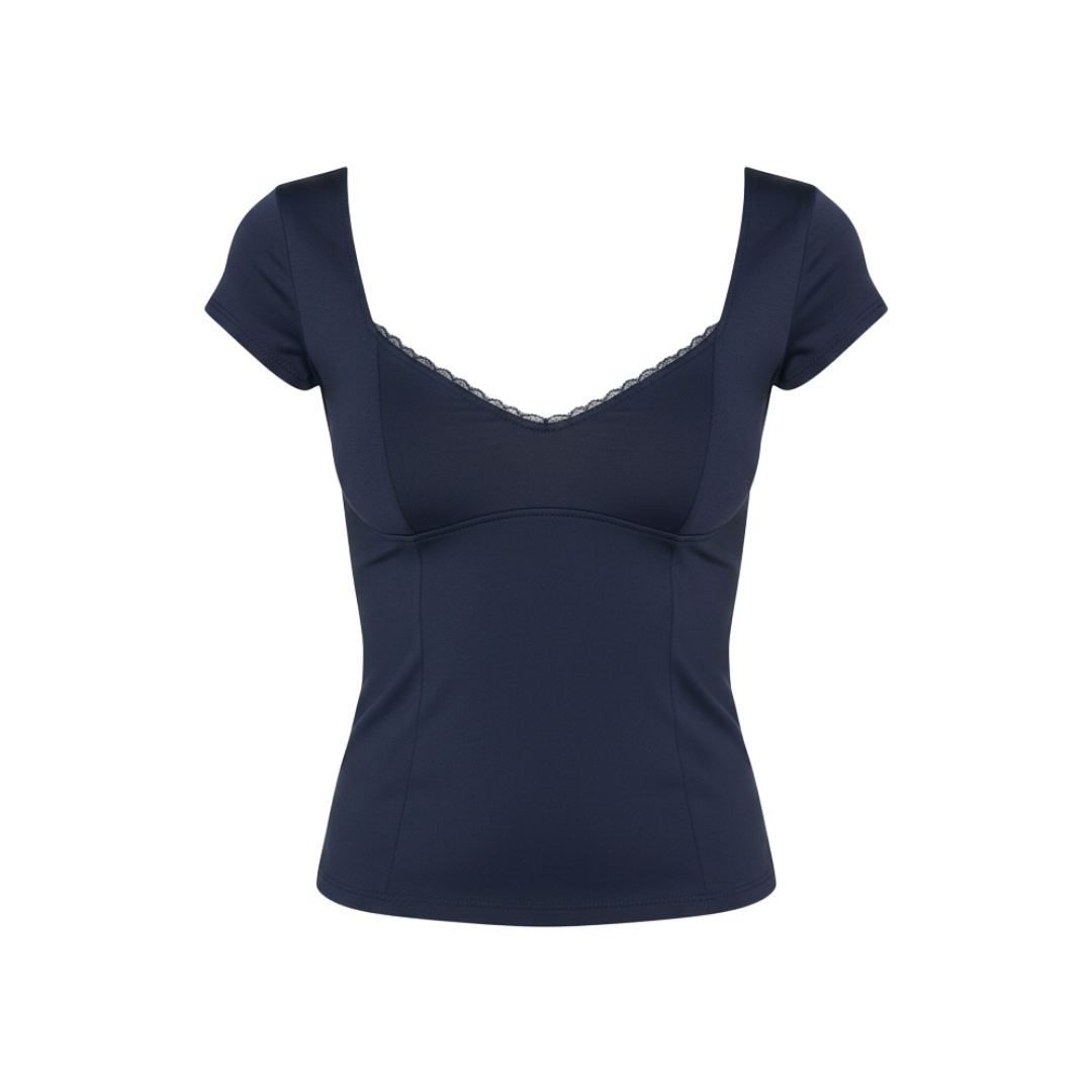 SWEET HEART NECKLINE TOP