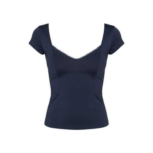 SWEET HEART NECKLINE TOP