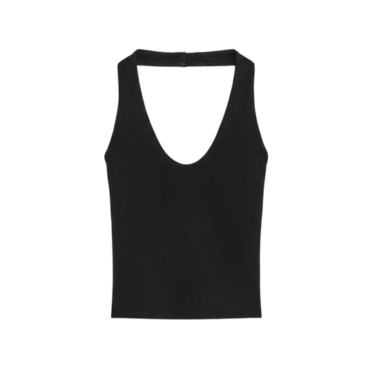HALTER NECK BLACK TOP