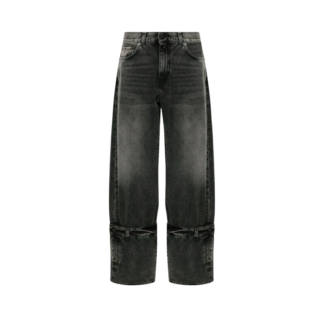 CHARCOAL BUCKLE JEANS