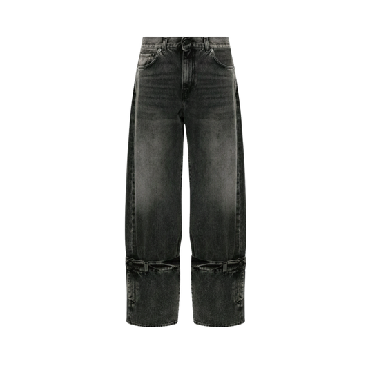CHARCOAL BUCKLE JEANS