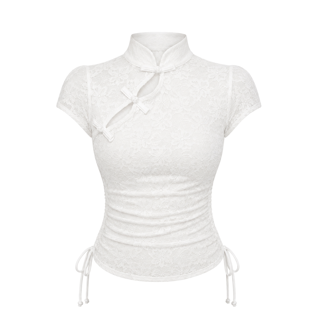 Valeria Cinched Ruched Top - Ivory