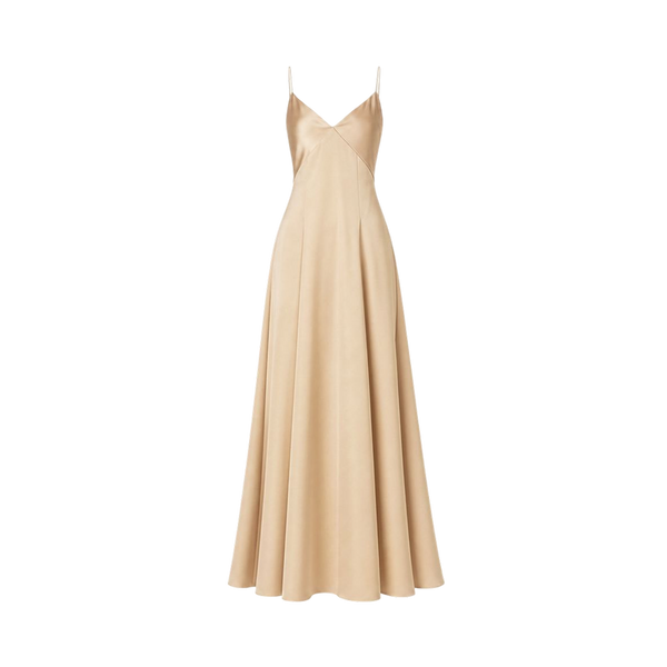 Valeria Cowl Satin Maxi Dress - Champagne