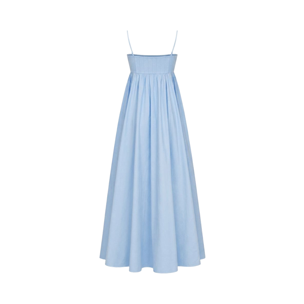 Valeria Empire Spaghetti Strap Maxi Dress - Ice Blue