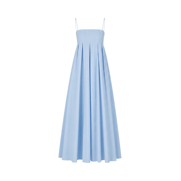 Valeria Empire Spaghetti Strap Maxi Dress - Ice Blue