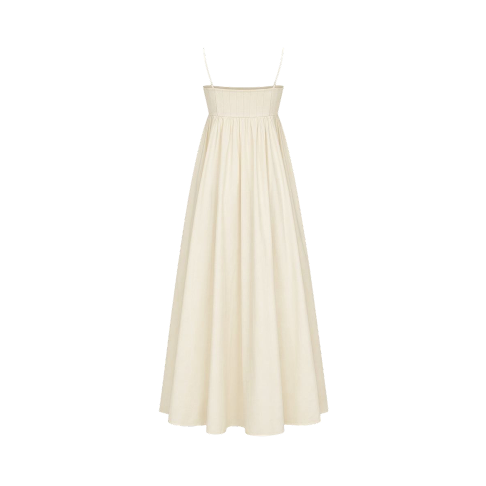 Valeria Empire Spaghetti Strap Maxi Dress - Ivory