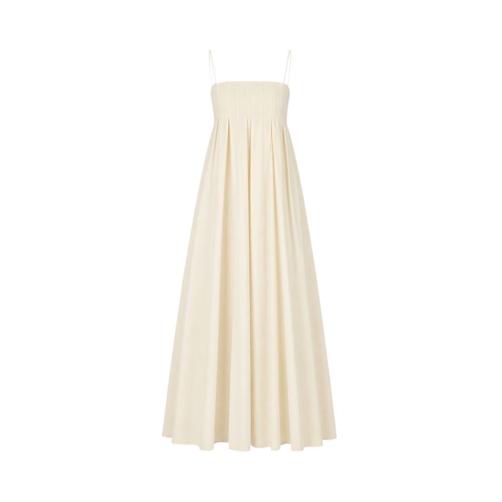 Valeria Empire Spaghetti Strap Maxi Dress - Ivory