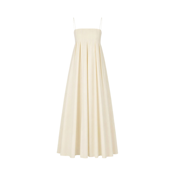 Valeria Empire Spaghetti Strap Maxi Dress - Ivory