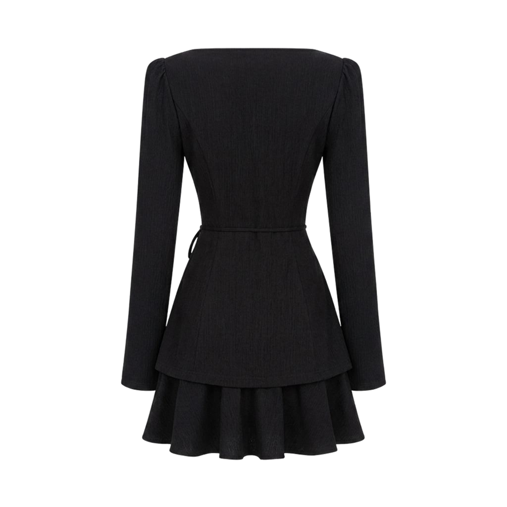 Valeria Layered Co-Ord Set - Black