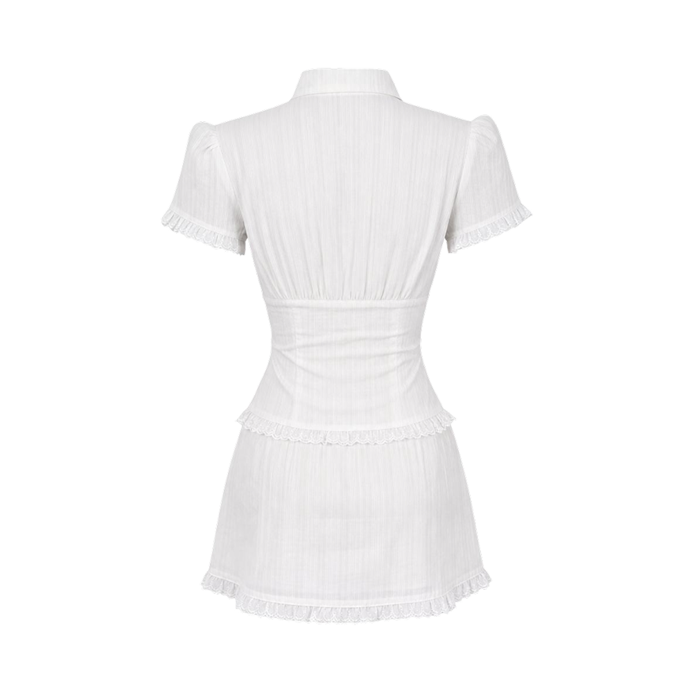 Valeria Ruched Co-Ord Set - White